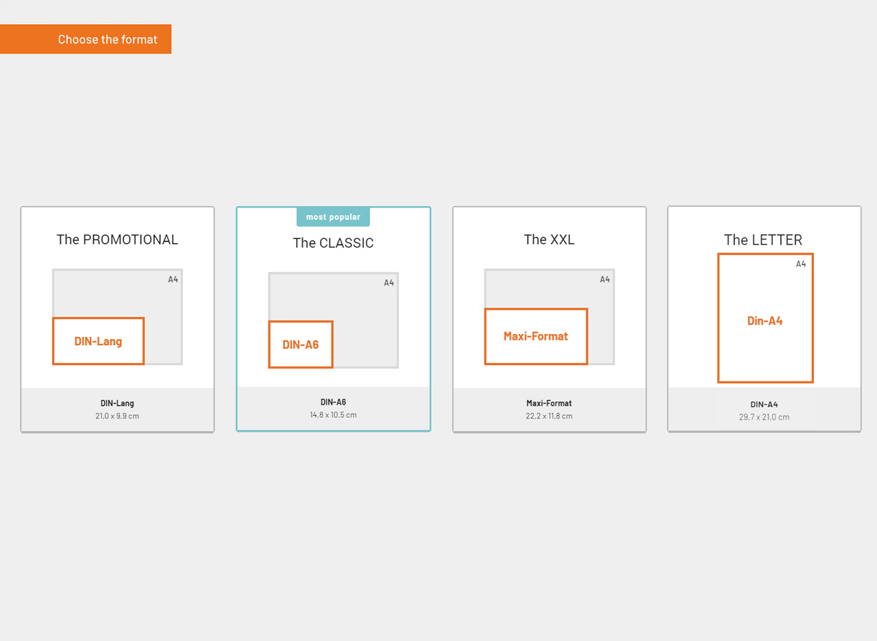 Select the Format